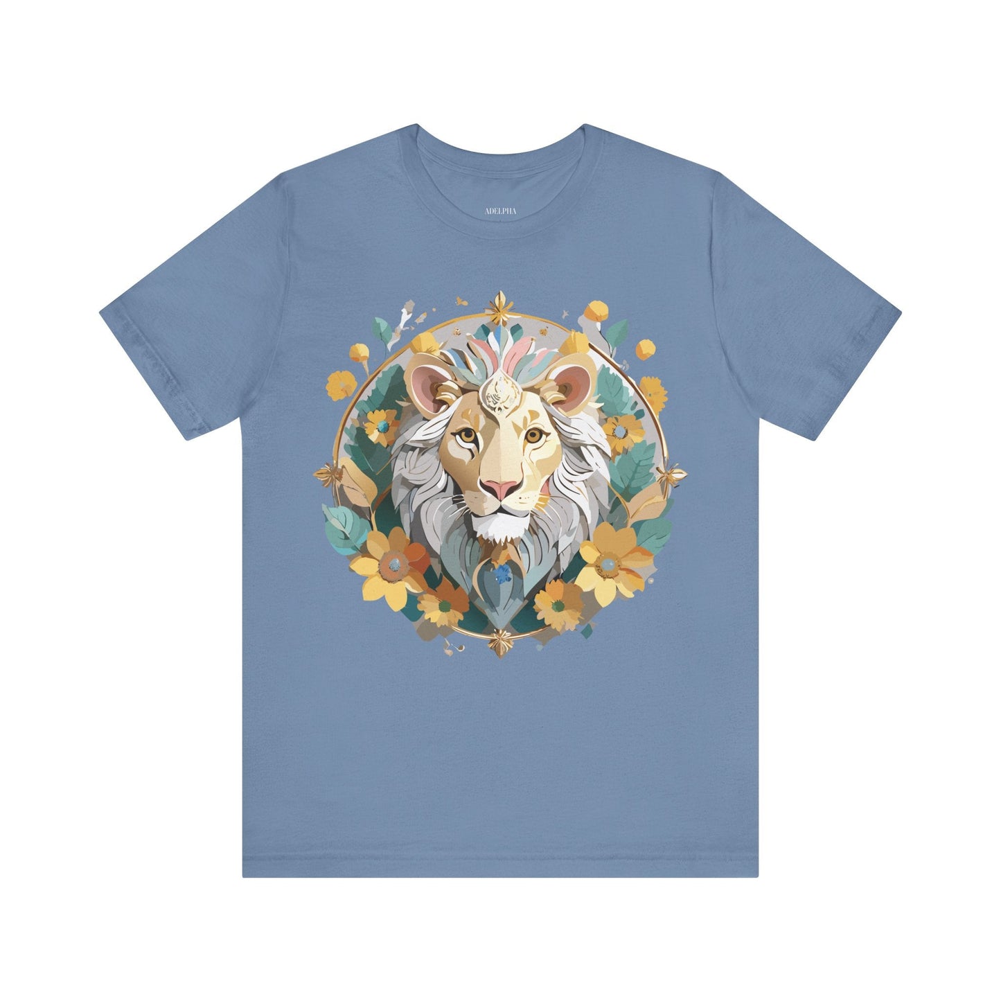 Medallion Graphic Unisex 100 Cotton Vintage Animal Medal Artwork Tee 58