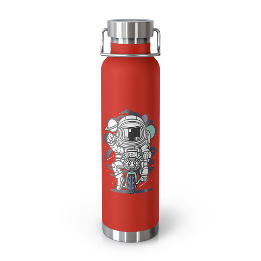 22oz Copper Insulated Water Bottle with Cartoon Design - CV58