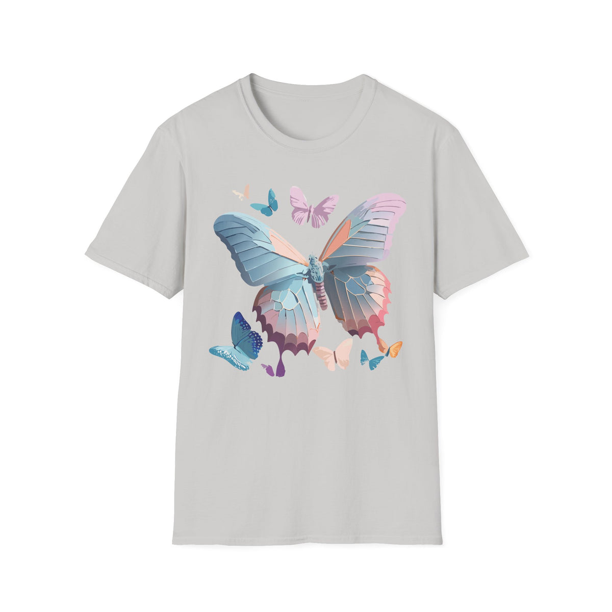 Butterfly Watercolor Tee — Pastel Wings Graphic Tee Unisex 100 Cotton Gildan T-Shirt