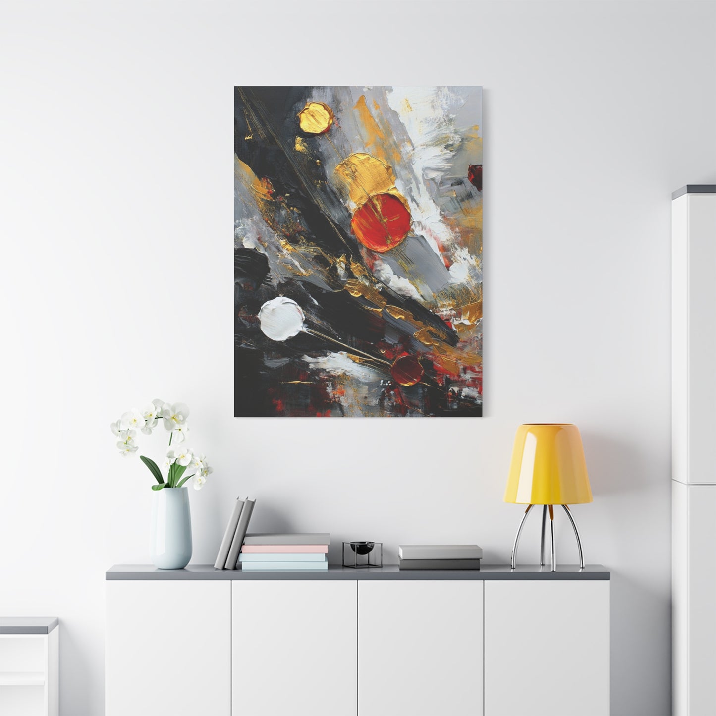 Abstract Oil Painting Print Canvas 20x24,20x30,24x30 24x32,24x36,30x40 32x48,36x48,40x60 Pine-Wood Inner Frame ABS-67