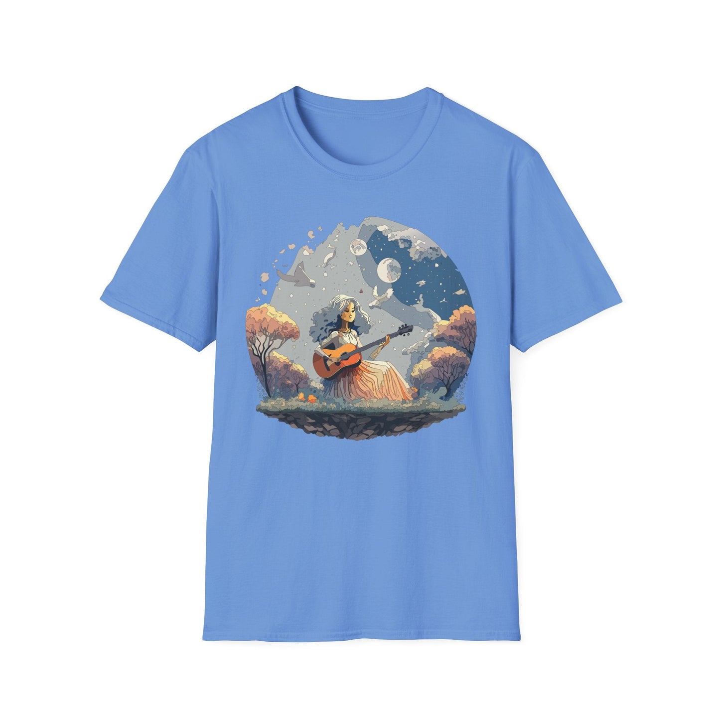 Womens Graphic T Shirt Art Design Tee Unisex Softstyle Cotton Shirt Everyday Comfort Durable Wear