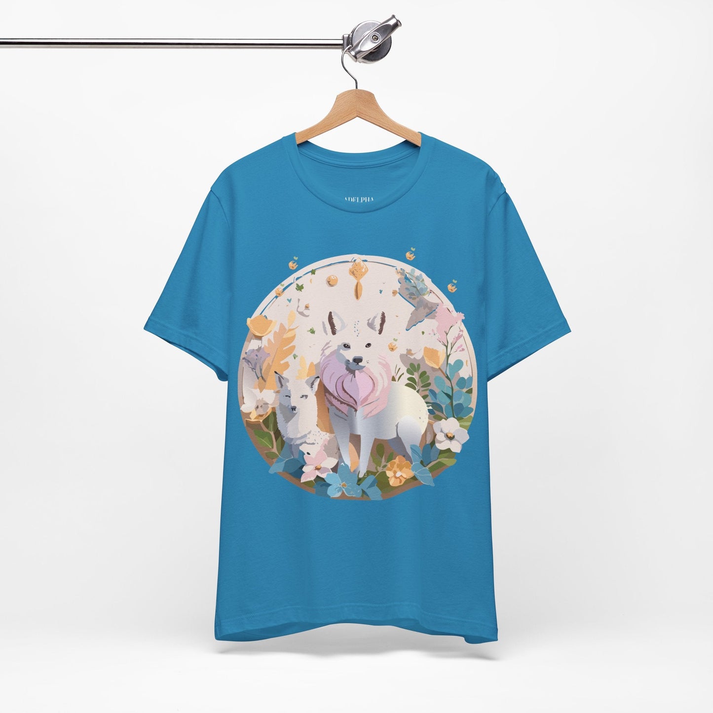 Adelpha Graphic Tee Unisex Short Sleeve Shirt With Vintage Art Design For Everyday Wear