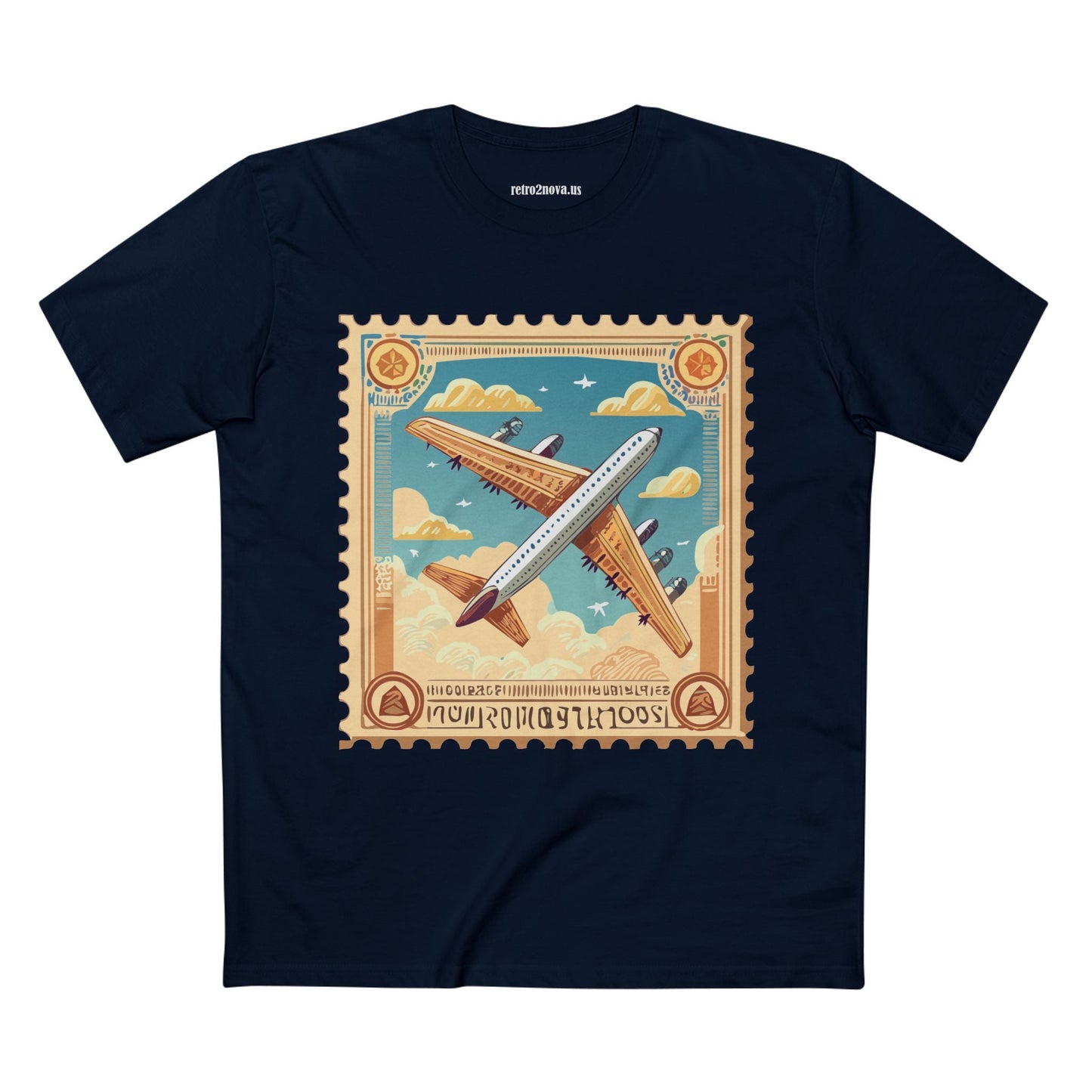 Stamp Shirt Postage Stamp Tee Unisex Premium Cotton Art Design PS18 Retro2Nova Collection