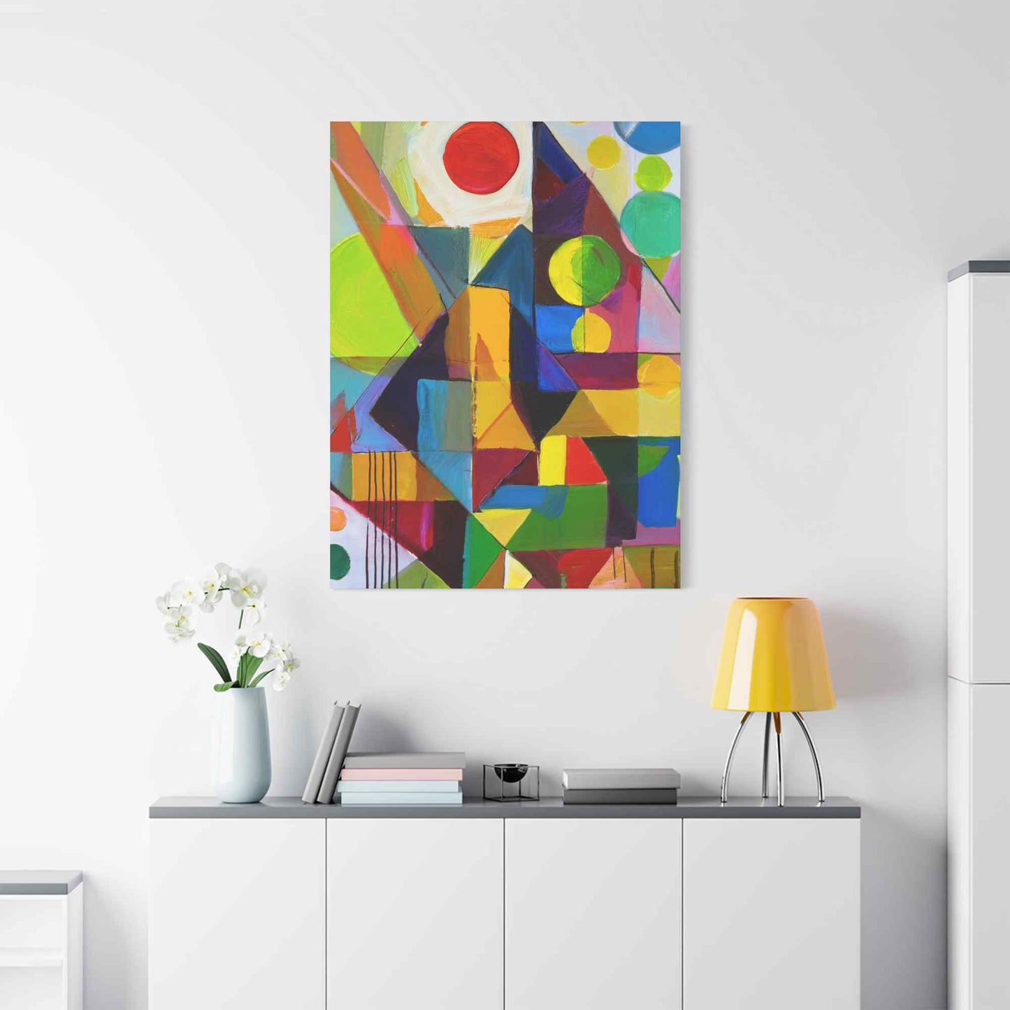 Abstract Painting Print Canvas 20x24,20x30,24x30, 24x32,24x36,30x40, 32x48,36x48,40x60 Pine-Wood Inner Frame ABS-6