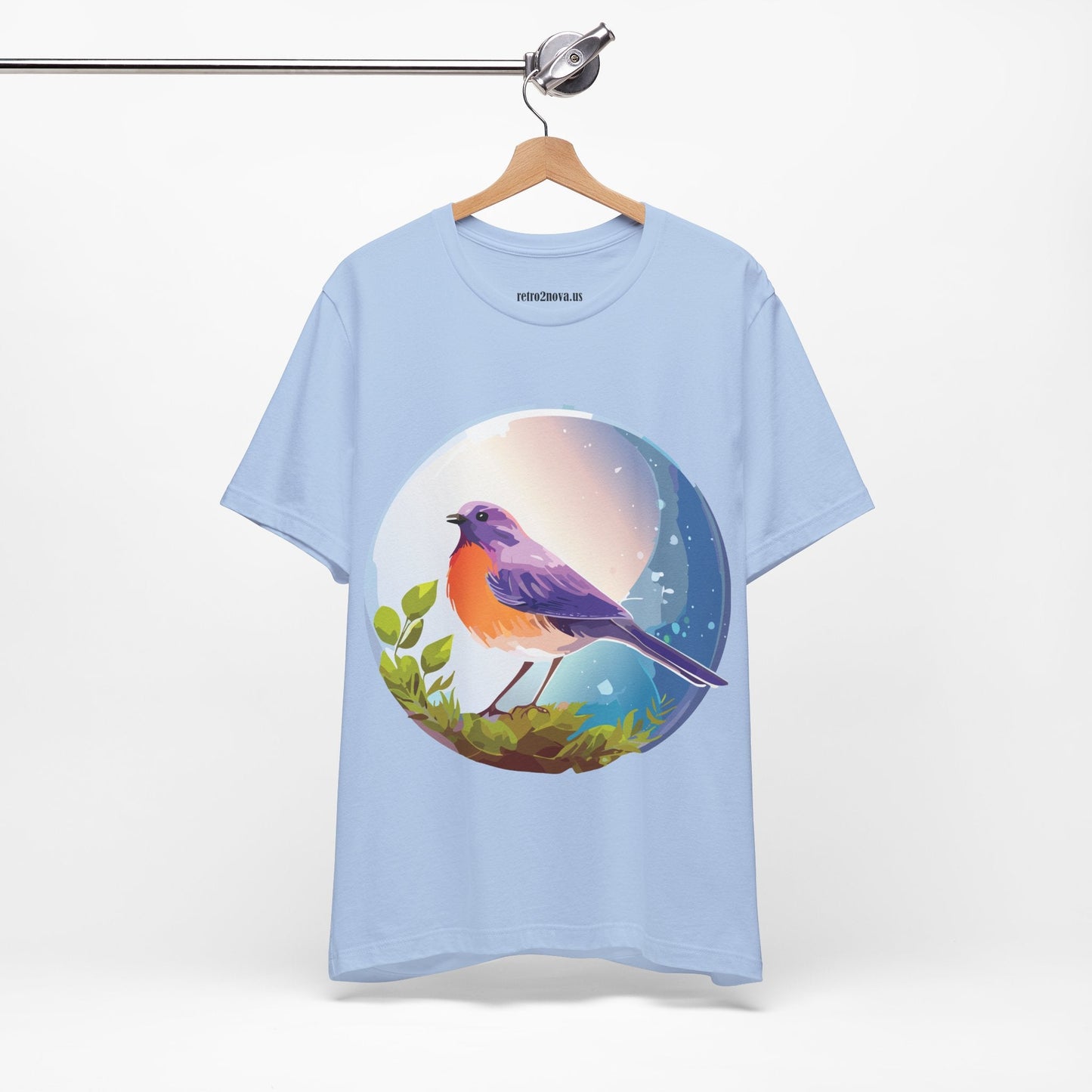 Unisex Animals And Bird Shirt Graphic Cotton T Shirt With Original Retro2Nova Art Premium Short Sleeve Tee