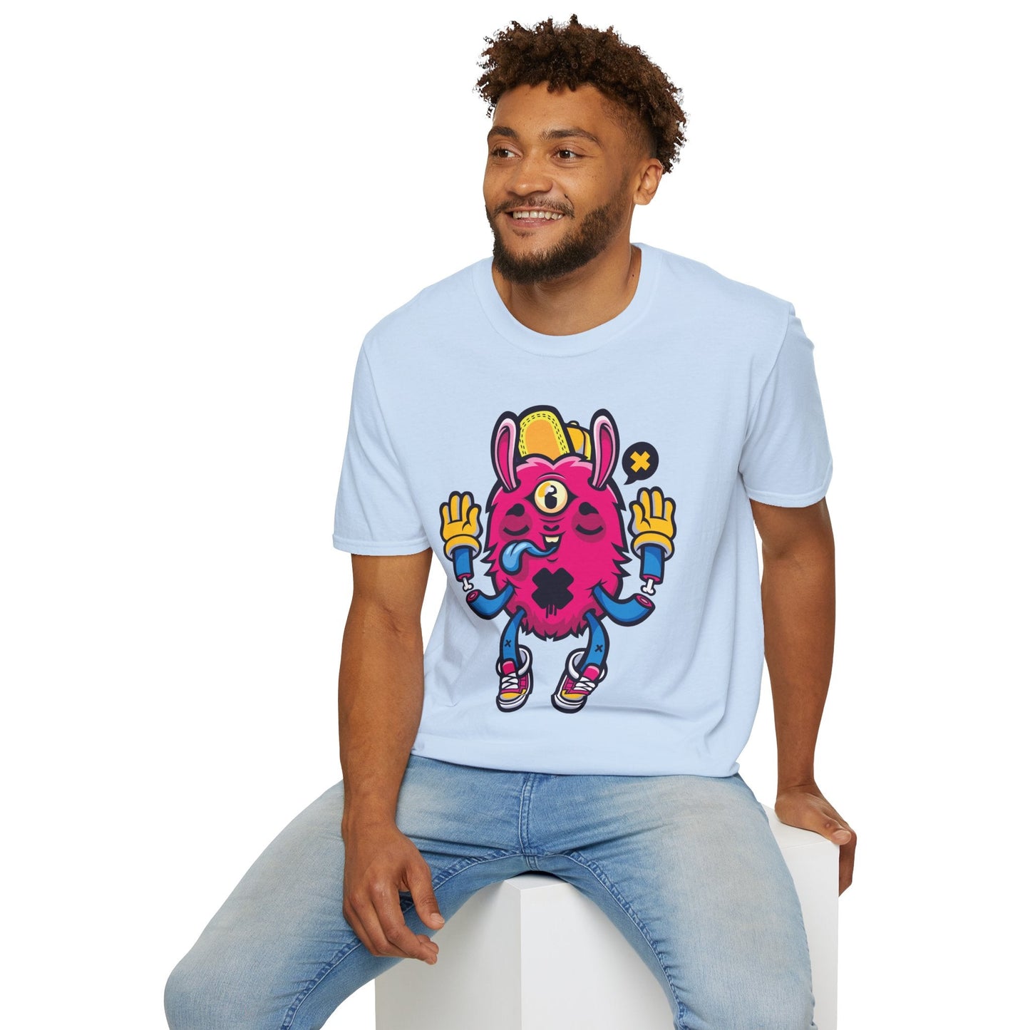 Cartoon T Shirt Animation T Shirt Funny Tee Unisex Softstyle 64000 Gildan Cotton Tee