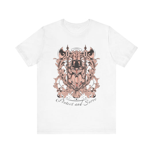 Protect and Serve Graphic Tee, Artistic Tee, Graphic T-Shirt, Artistic T-Shirt, Vintage Shirt, Gifts for Police Officers
