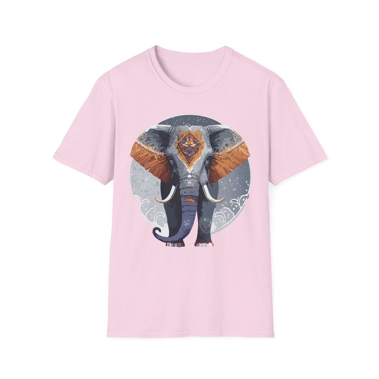 Elephant T Shirt Unisex Short Sleeve Tee SoftStyle Gildan 64000 One Hundred Percent Cotton