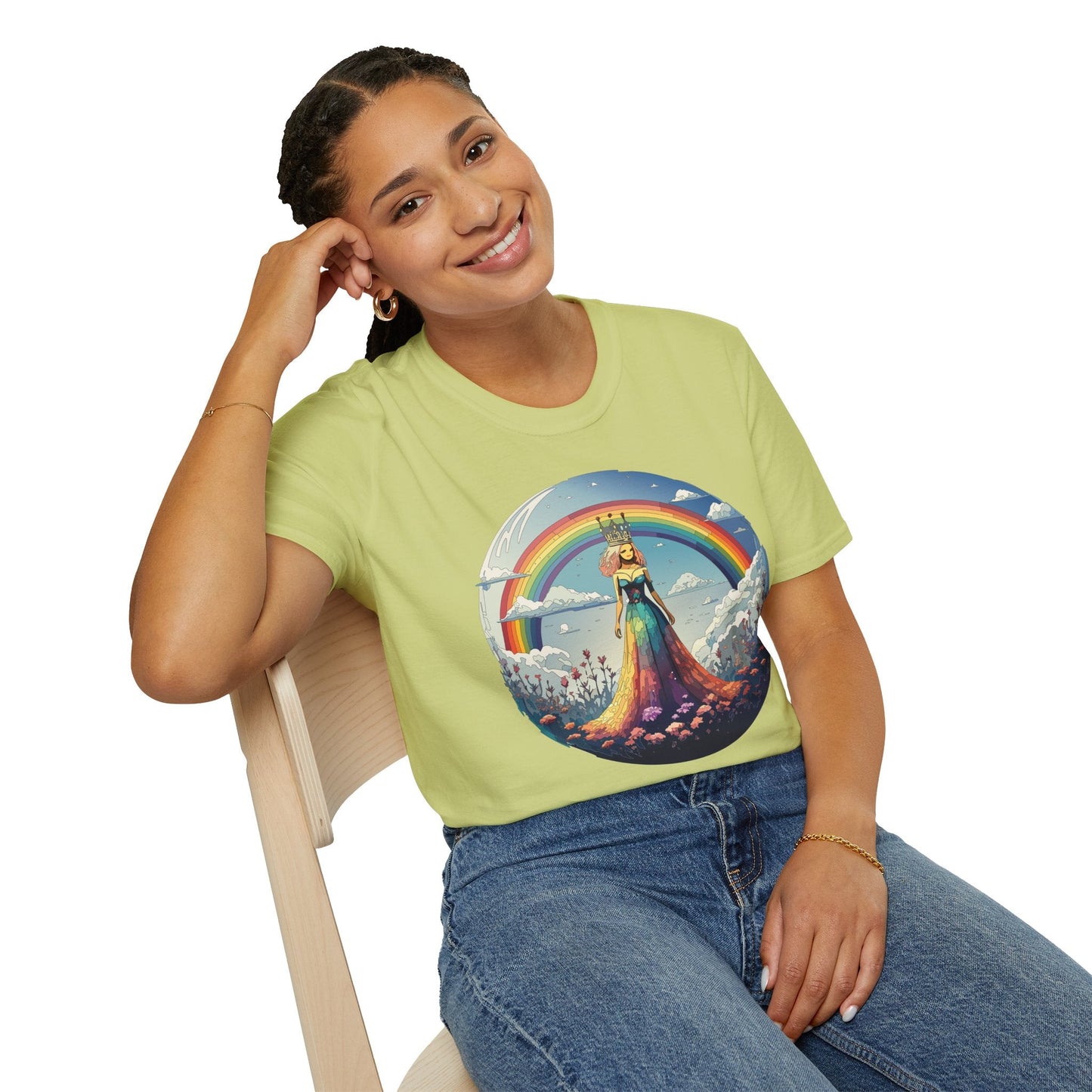 Womens Graphic T Shirt Art Design Tee Softstyle 64000 100 Percent Cotton Comfort