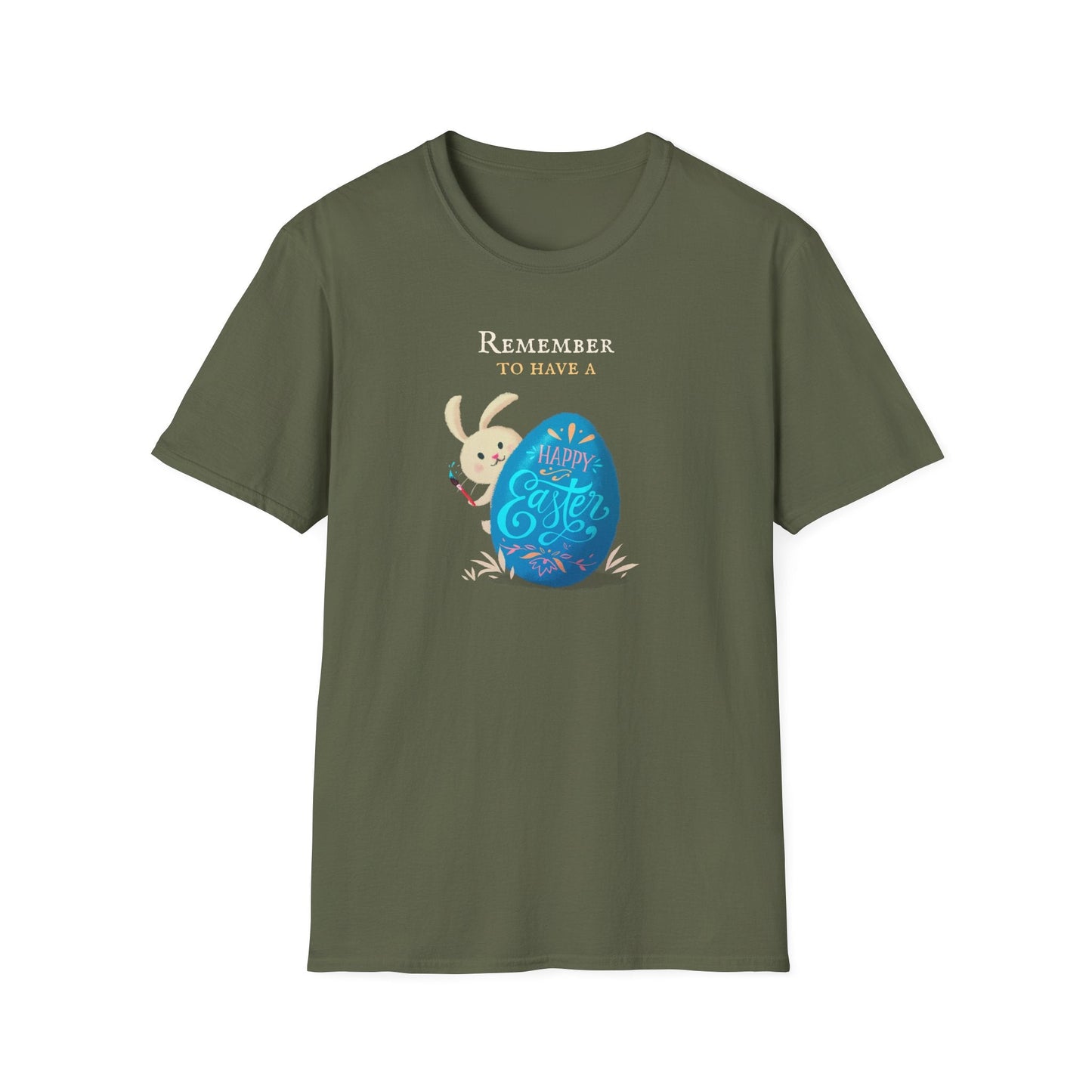 Easter Bunny Egg T Shirt Unisex Softstyle Tee With Easter Signature Prints And Design