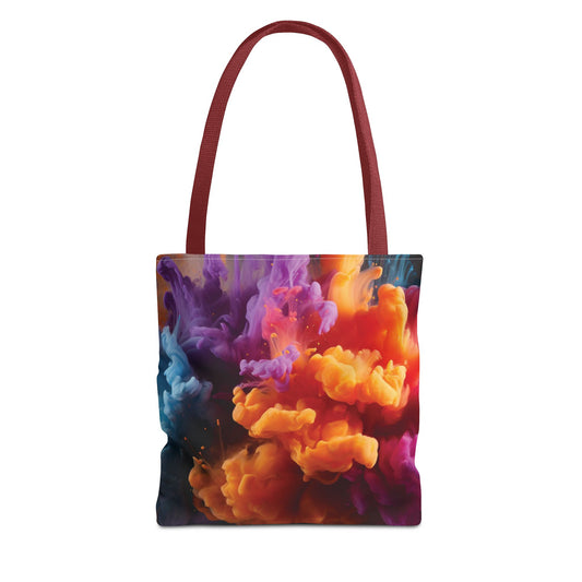 Bolsa de lona con estampados abstractos 
