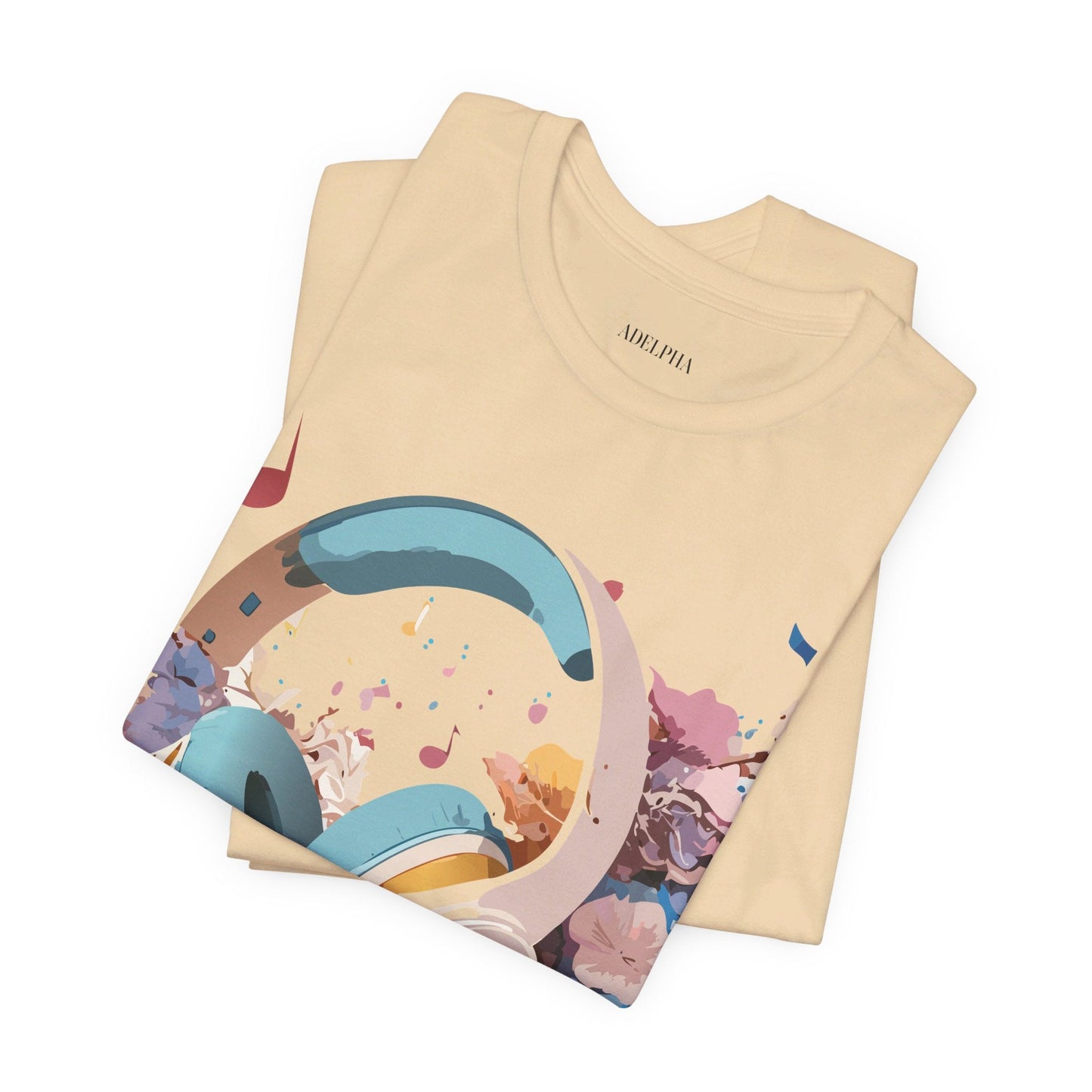 Unisex Graphic Tee Adelpha Art Design Vintage Music Inspired Short Sleeve Jersey Premium