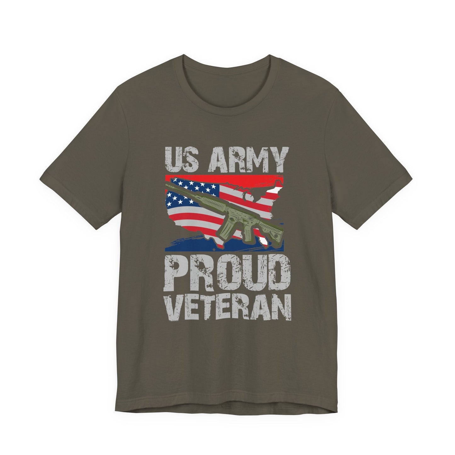 Army Veteran Patriotic Graphic Design Unisex Cotton T-Shirt v21