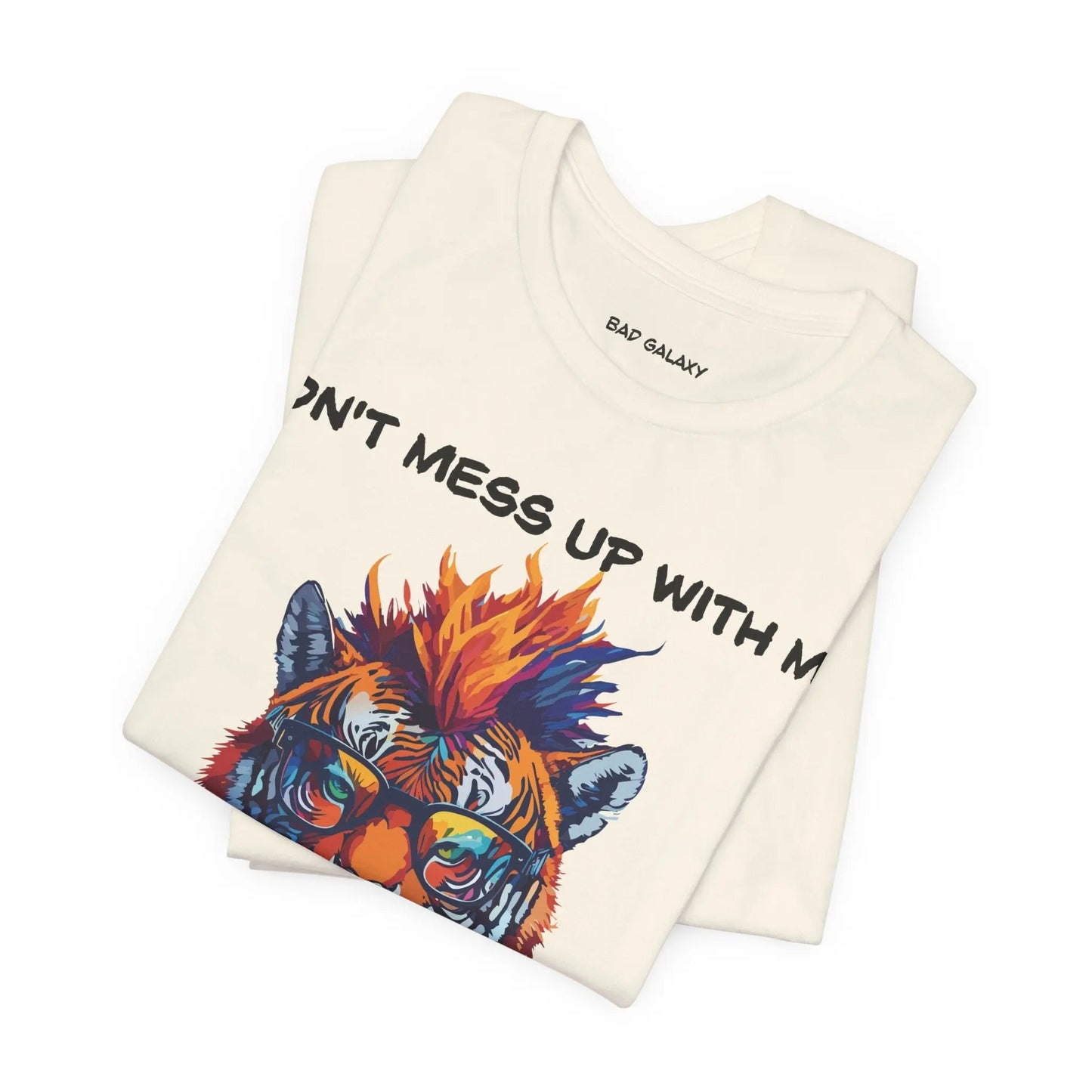 Bad Galaxy Animal T Shirt 100 Percent Cotton Eco Friendly Ink Made in USA Durable Stitching