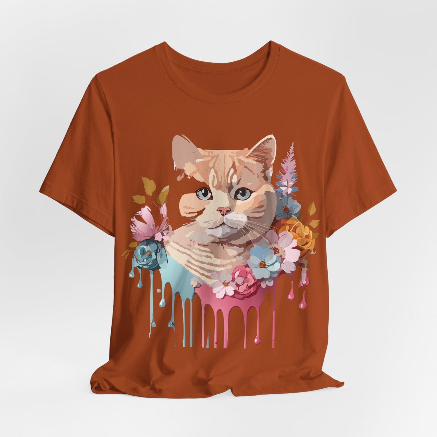 Adelpha Cat Graphic T Shirt Unisex Short Sleeve Art Design Tee Vintage Inspired