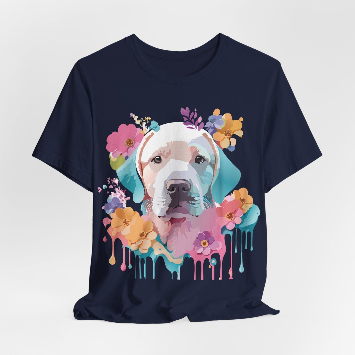 Dog Graphic Tee Unisex Vintage Inspired Art Design Adelpha Short Sleeve Jersey Shirt