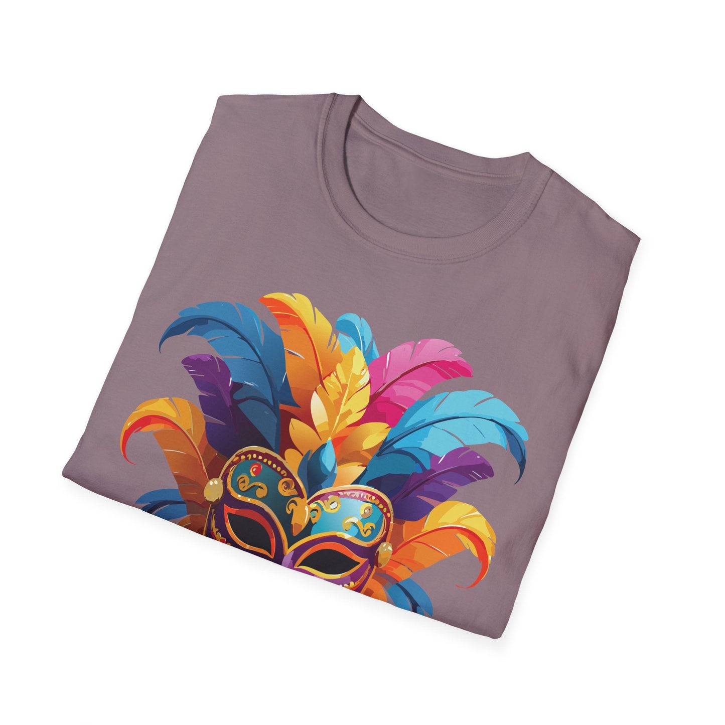 Mask Tee Shirt Unisex Masquerade Design Gildan Softstyle 64000 100 Percent Cotton