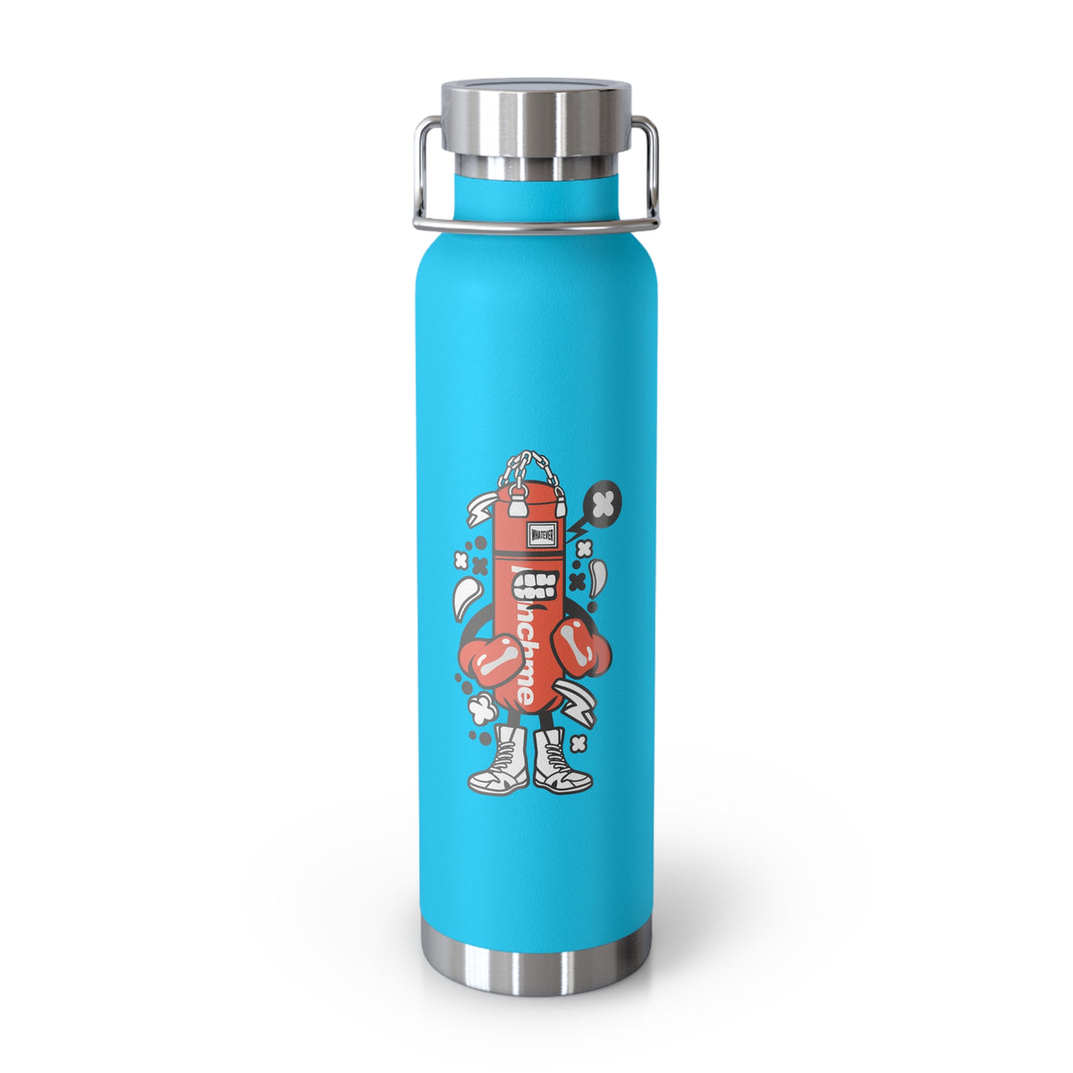 22oz Copper Insulated Water Bottle with Cartoon Design - CV32