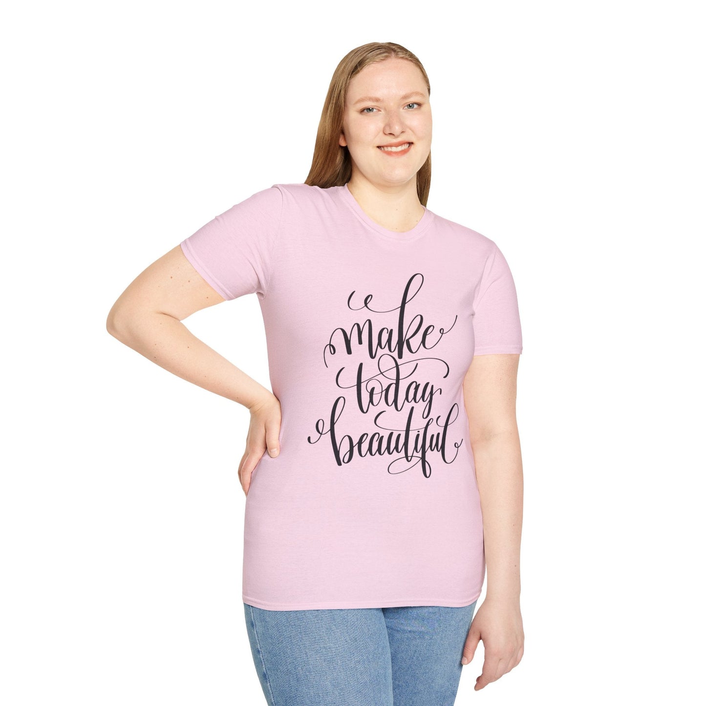 Positive Slogan T Shirt Unisex Softstyle Gildan 64000 With Positive Words And Good Quotes Art Tee
