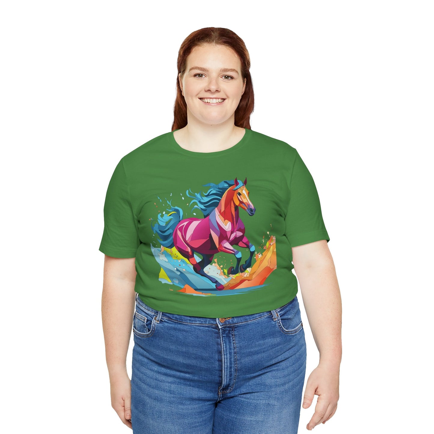 Unisex Animal Tee Shirt With Wild Animals Art Design Short Sleeve Casual Wear Everyday