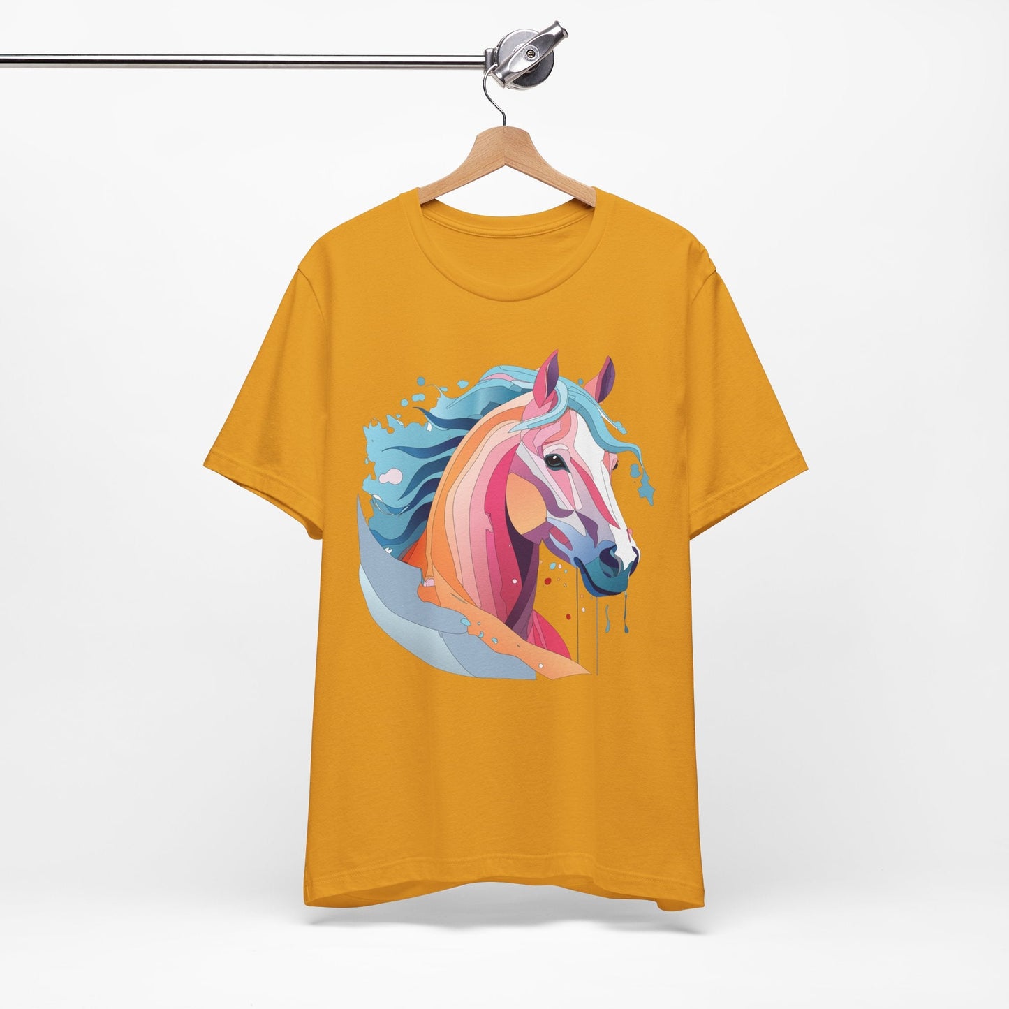 Unisex Animal Tee Shirt With Art Design Wild Animals Short Sleeve Premium Comfort Fit