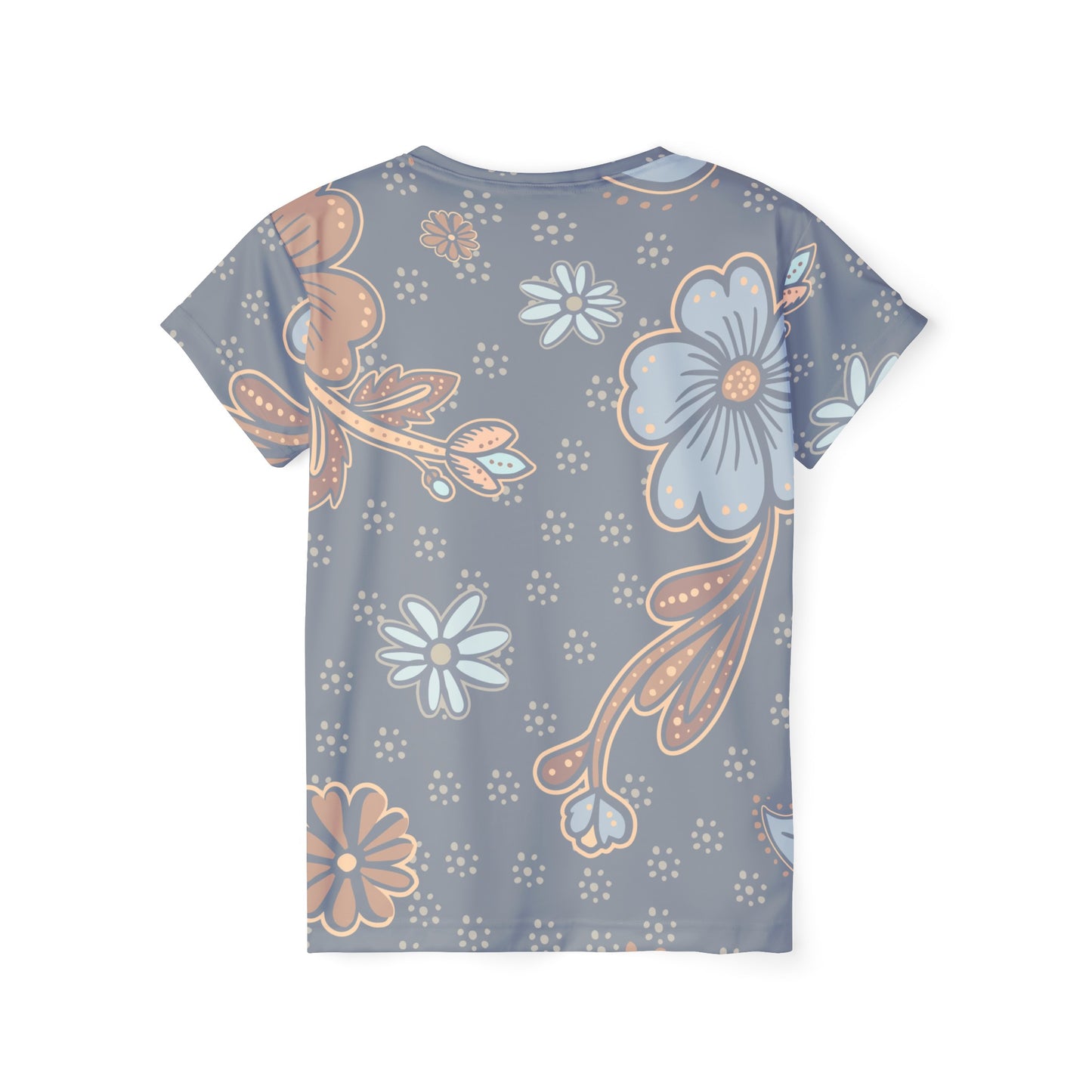 Camiseta de poliéster con estampados florales