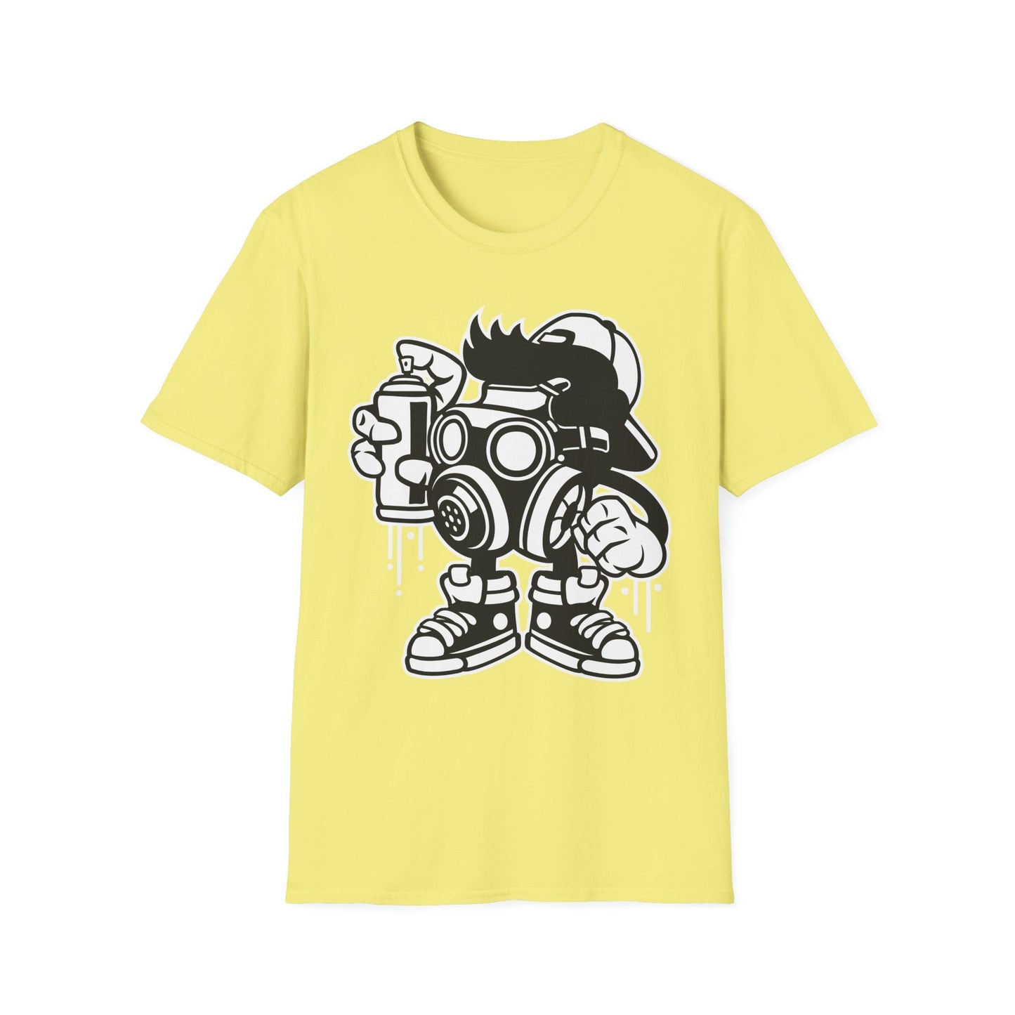Cartoon T Shirt Unisex Animation Tee Funny Art Design Gildan Softstyle 64000 Ring Spun Cotton