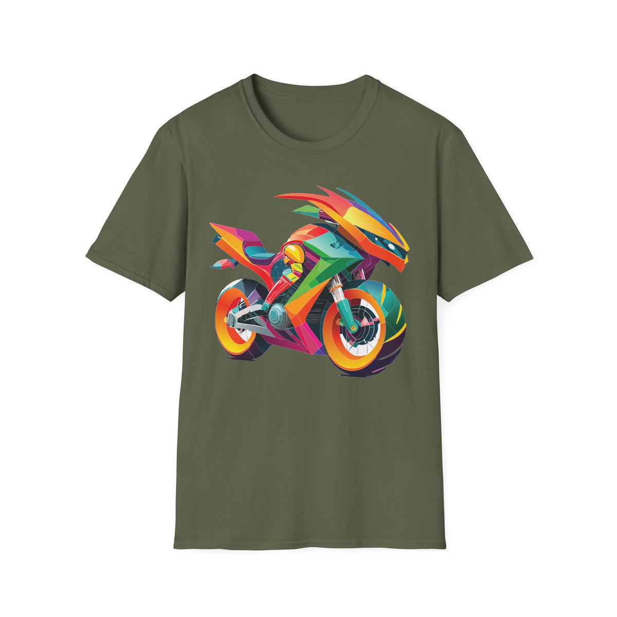 Moto Bike Motorcycle Graphic Tee Gildan Unisex 100 Cotton Tee Shirt m3
