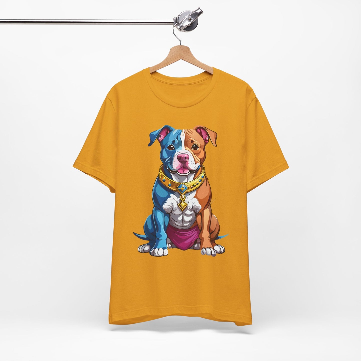 Unisex Animal Shirt Art Design Tee With Wild Animals Print Short Sleeve Jersey Tee