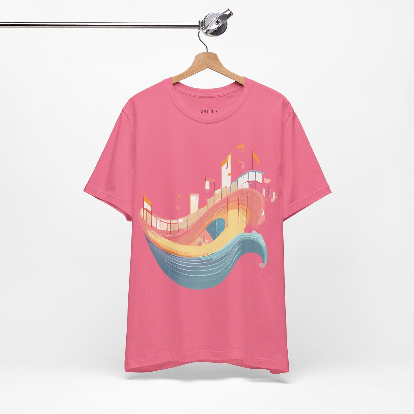 Adelpha Music T Shirt Unisex Graphic Tee Vintage Art Design Jersey Short Sleeve Premium