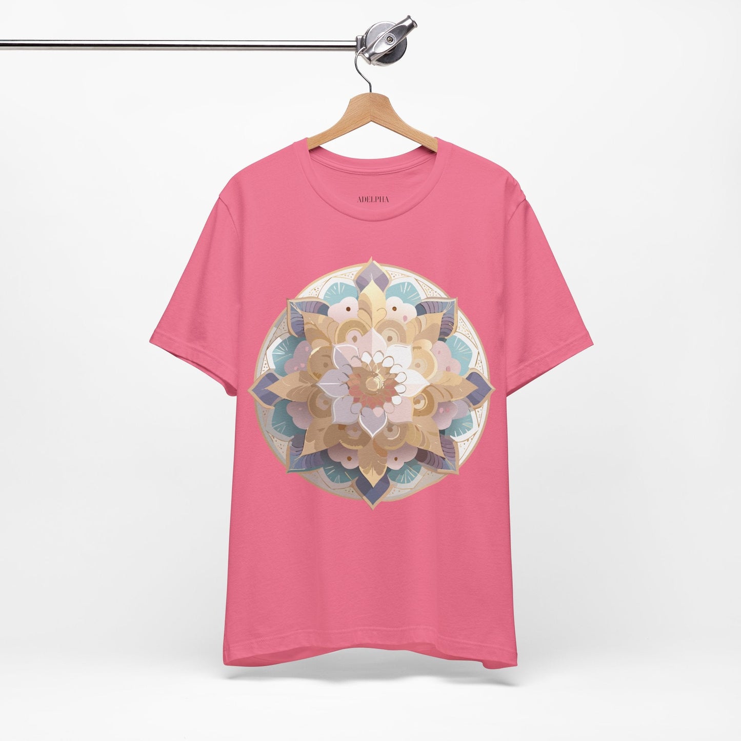 Mandala Graphic Tee Unisex Jersey Short Sleeve Adelpha Art Design Vintage Inspired Artwork