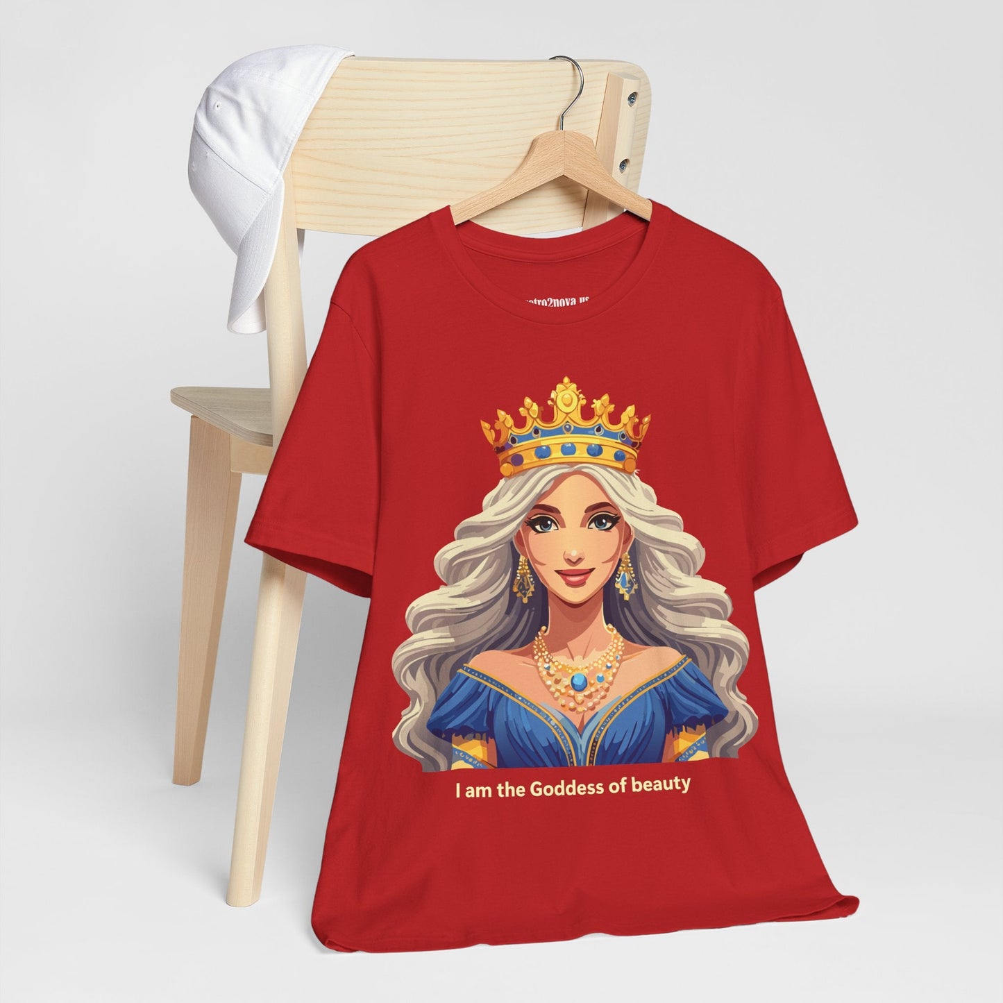 Goddess Shirt Unisex Graphic Tee Cotton Short Sleeve Vintage Inspired Original Art Retro2Nova