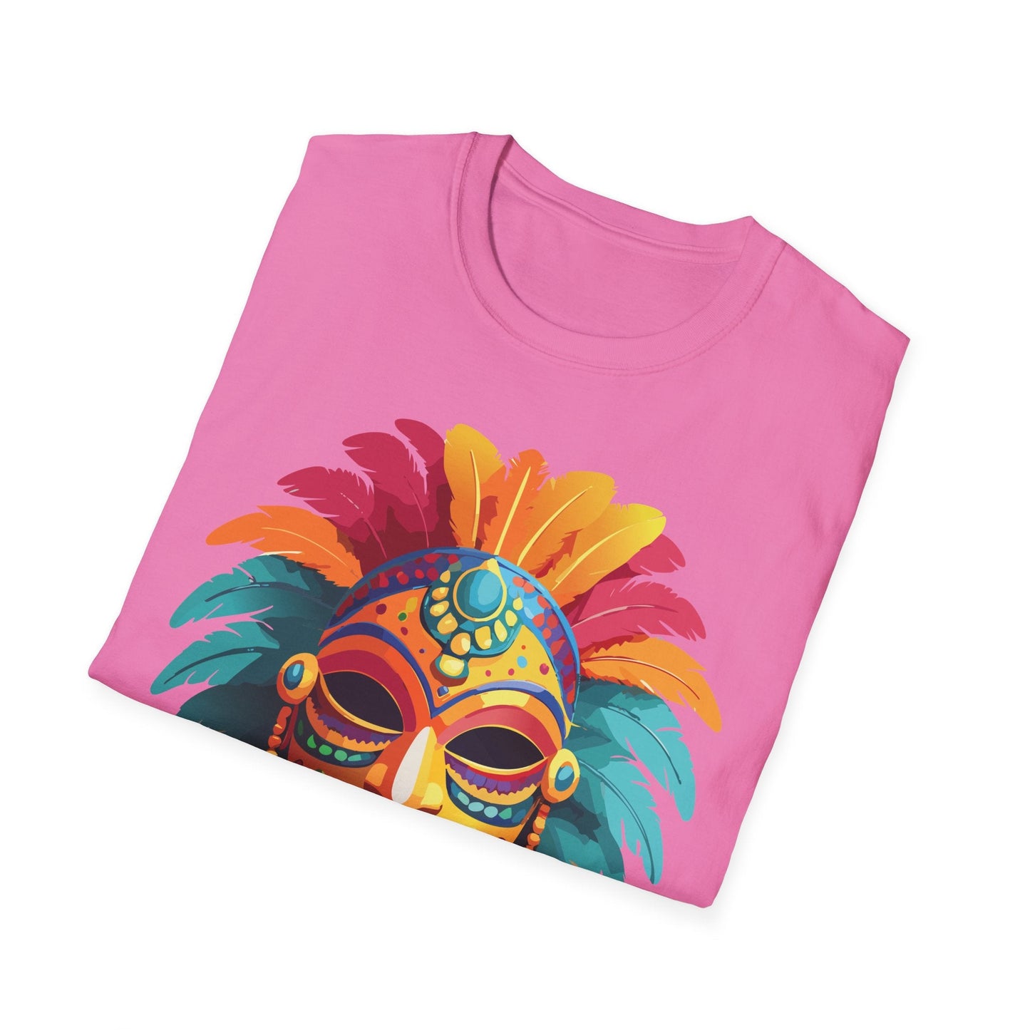 Mask Graphic Unisex Cotton Masquerade Design Artwork Tee 5