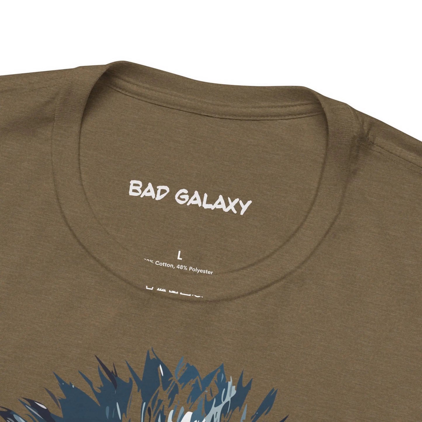 Punk Rock Tee Shirt From Bad Galaxy 100 Percent Cotton Eco Friendly Inks Made To Order USA Designed