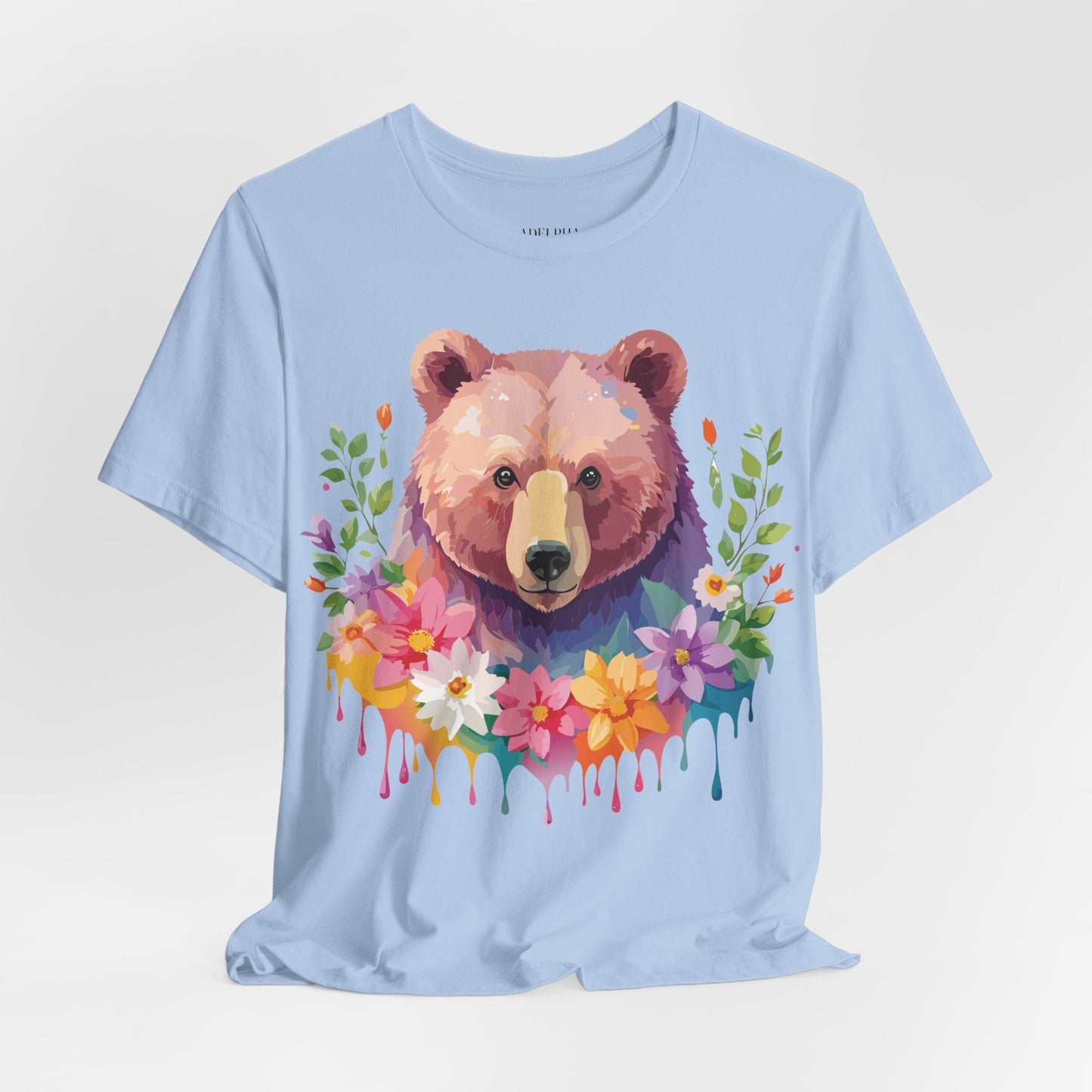 Bear Graphic T Shirt By Adelpha Unisex Short Sleeve Art Design Tee