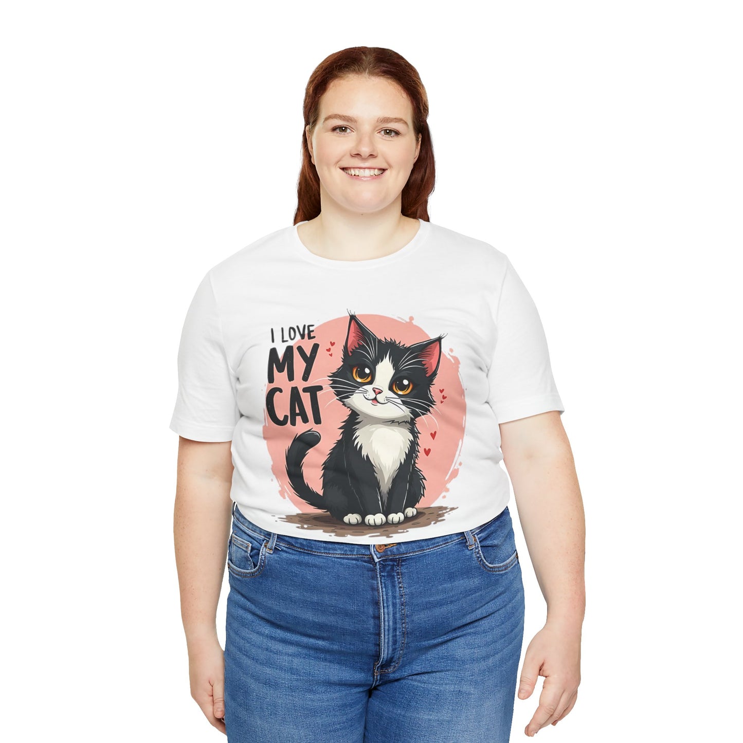 I Love My Cat Shirt, Cat Tee Shirt, Funny Kitty T-Shirt, Kitty Top, Animal Tees, Funny Animal T-Shirt, Graphic Tee