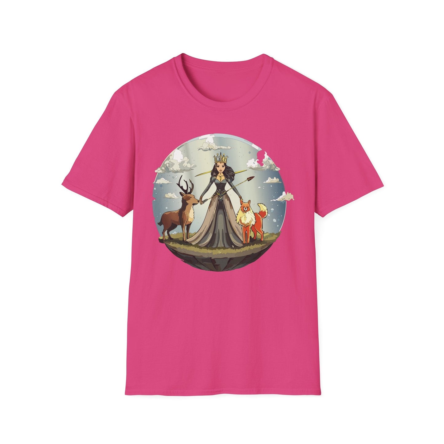 Womens Graphic T Shirt Art Design Tee Softstyle Gildan 64000 Cotton Comfort Fit Casual Wear