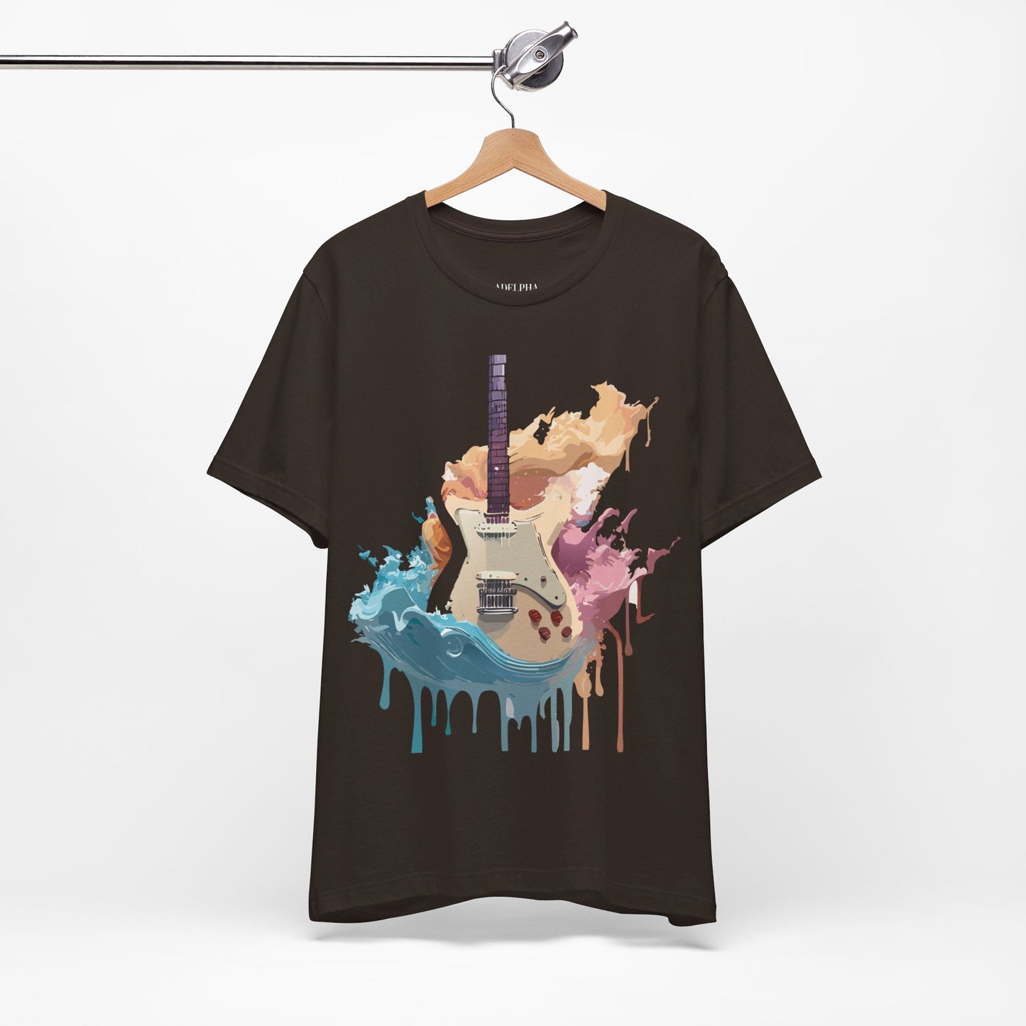 Music Graphic Unisex 100 Cotton Vintage Art with Musical Elements Tee 49