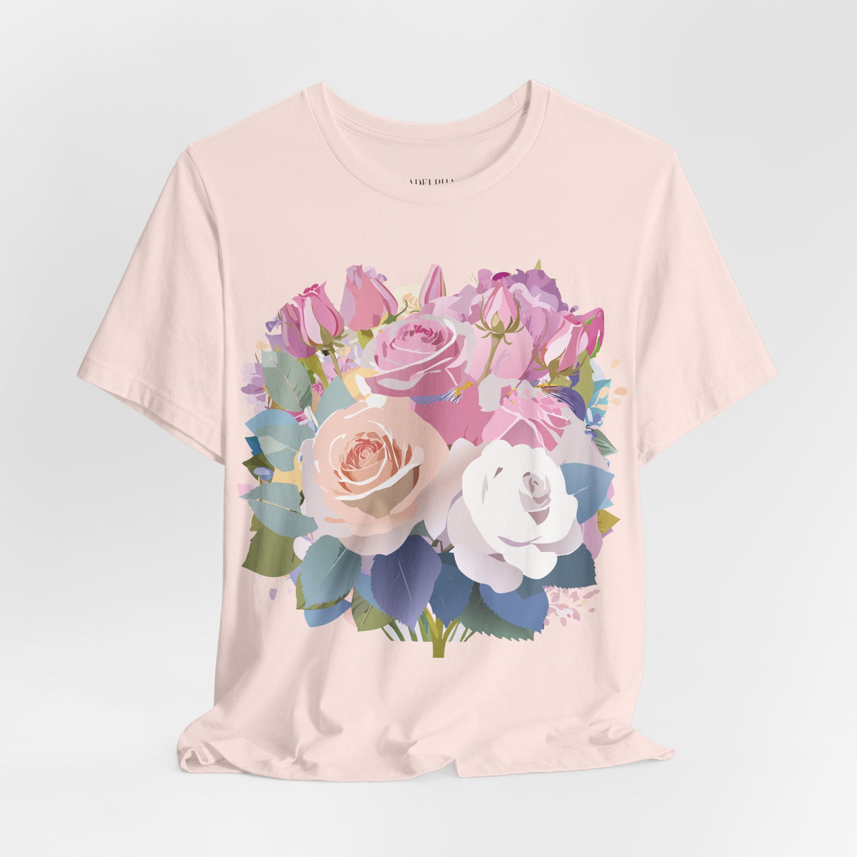 Floral Graphic Tee Shirt - Bella+Canvas Unisex 100 Cotton 19