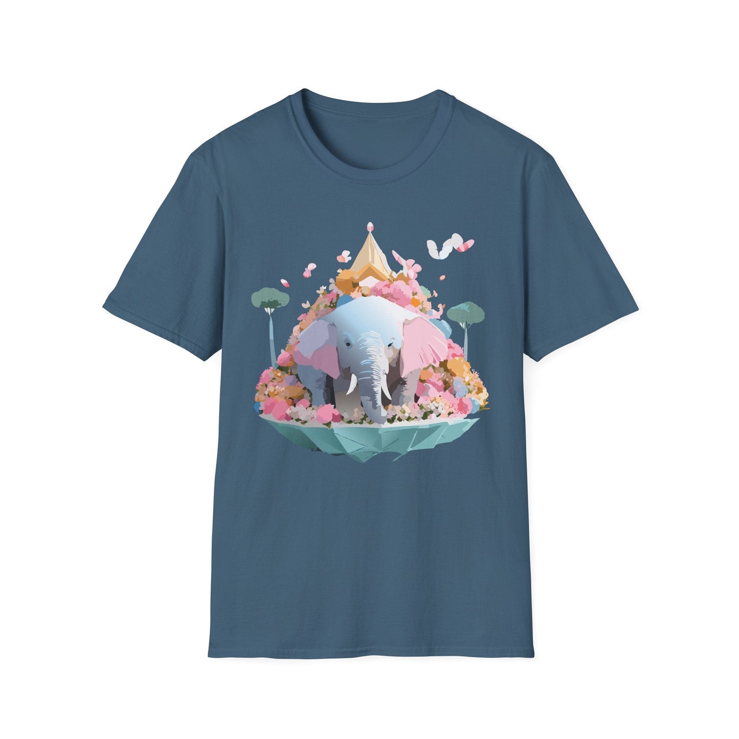 Elephant Graphic T Shirt For Animals Unisex Gildan Softstyle 64000 Cotton Tee Apparel