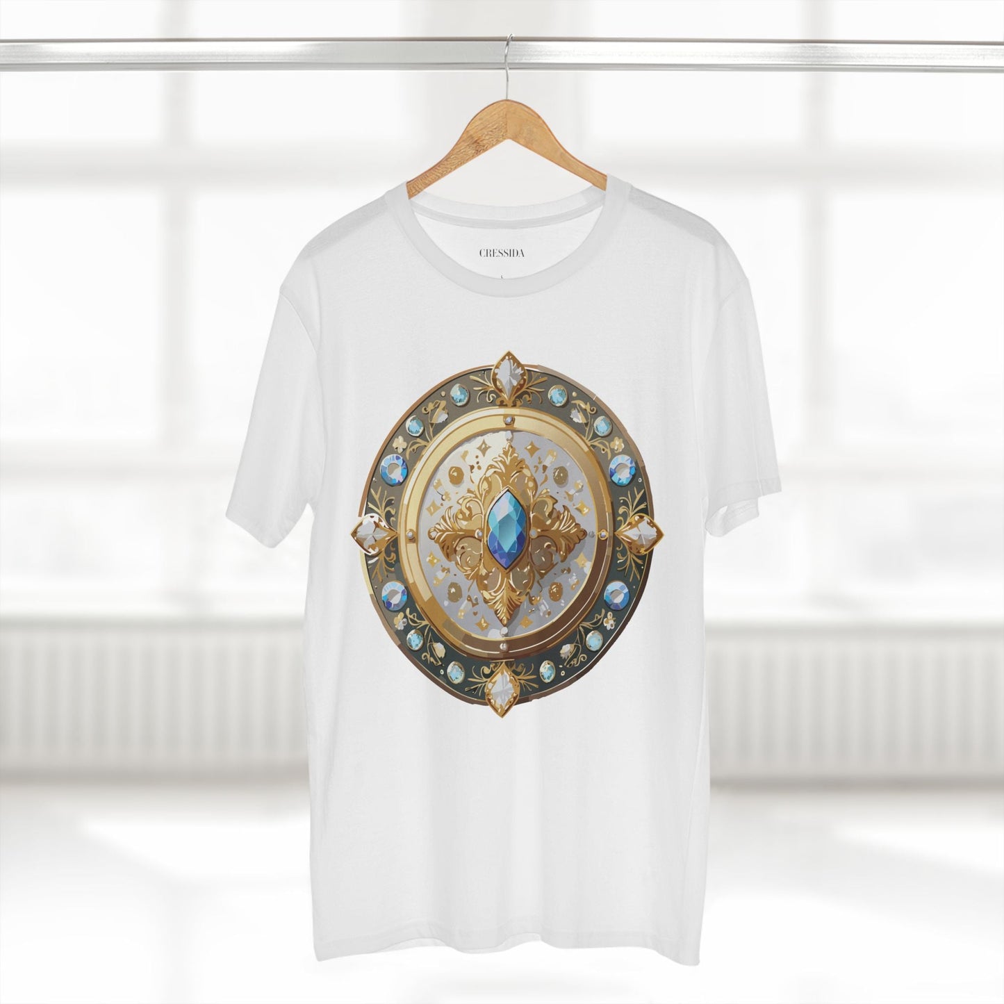 Medallion Graphic T-Shirt Unisex 100 Cotton With Gold Art Design Medal Tee 18