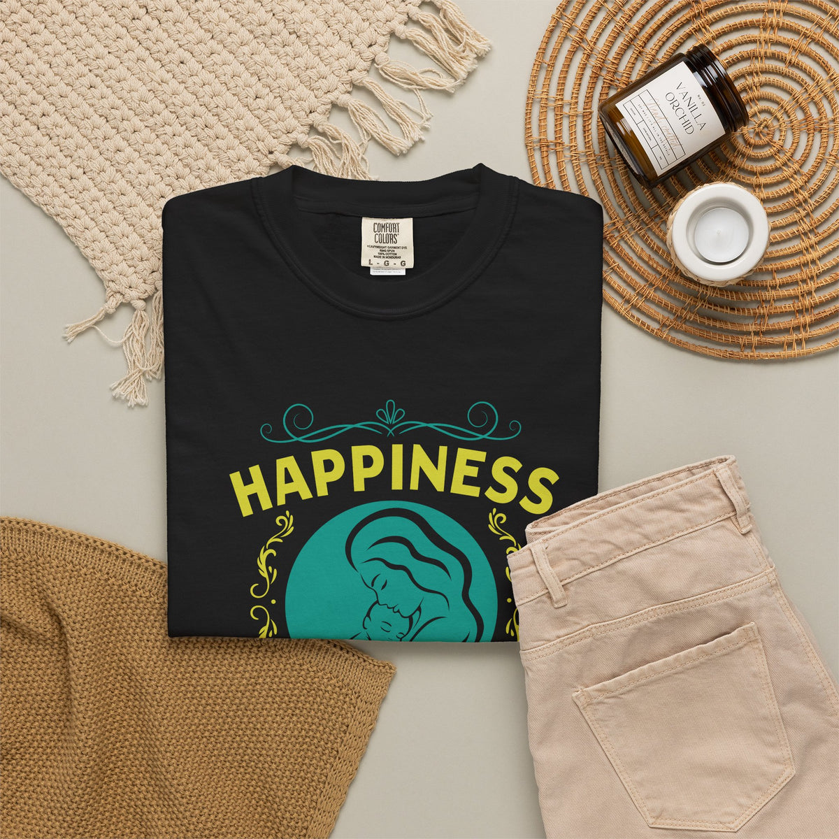 Mom T-shirt Mother's Day Mama Tee Unisex Comfort Colors Garment-Dyed Cotton h19
