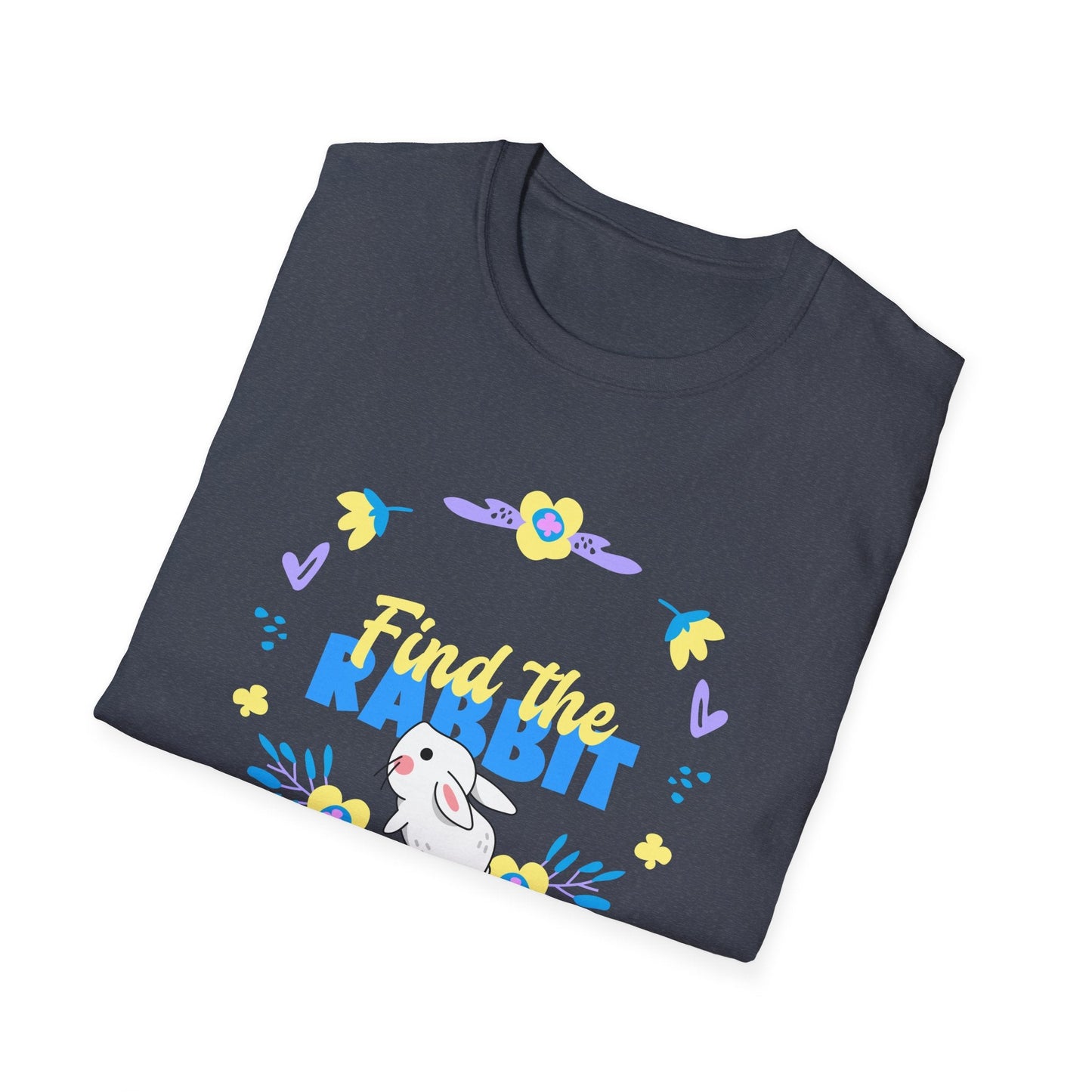 Easter Bunny T Shirt Unisex Gildan Softstyle 64000 Breathable Cotton Easter Design
