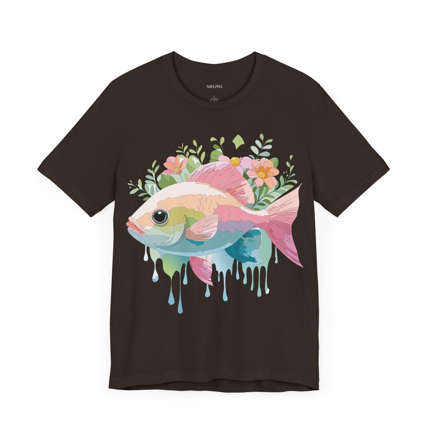 Fish Graphic Unisex 100 Cotton Vintage Artwork Tee 1