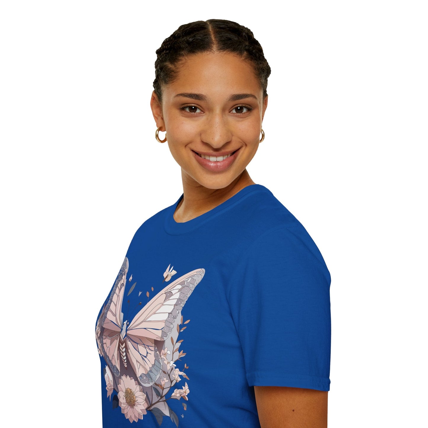 Butterfly Shirt Unisex Gildan Softstyle 64000 Monarch Butterfly Tee 100 Percent Ring Spun Cotton