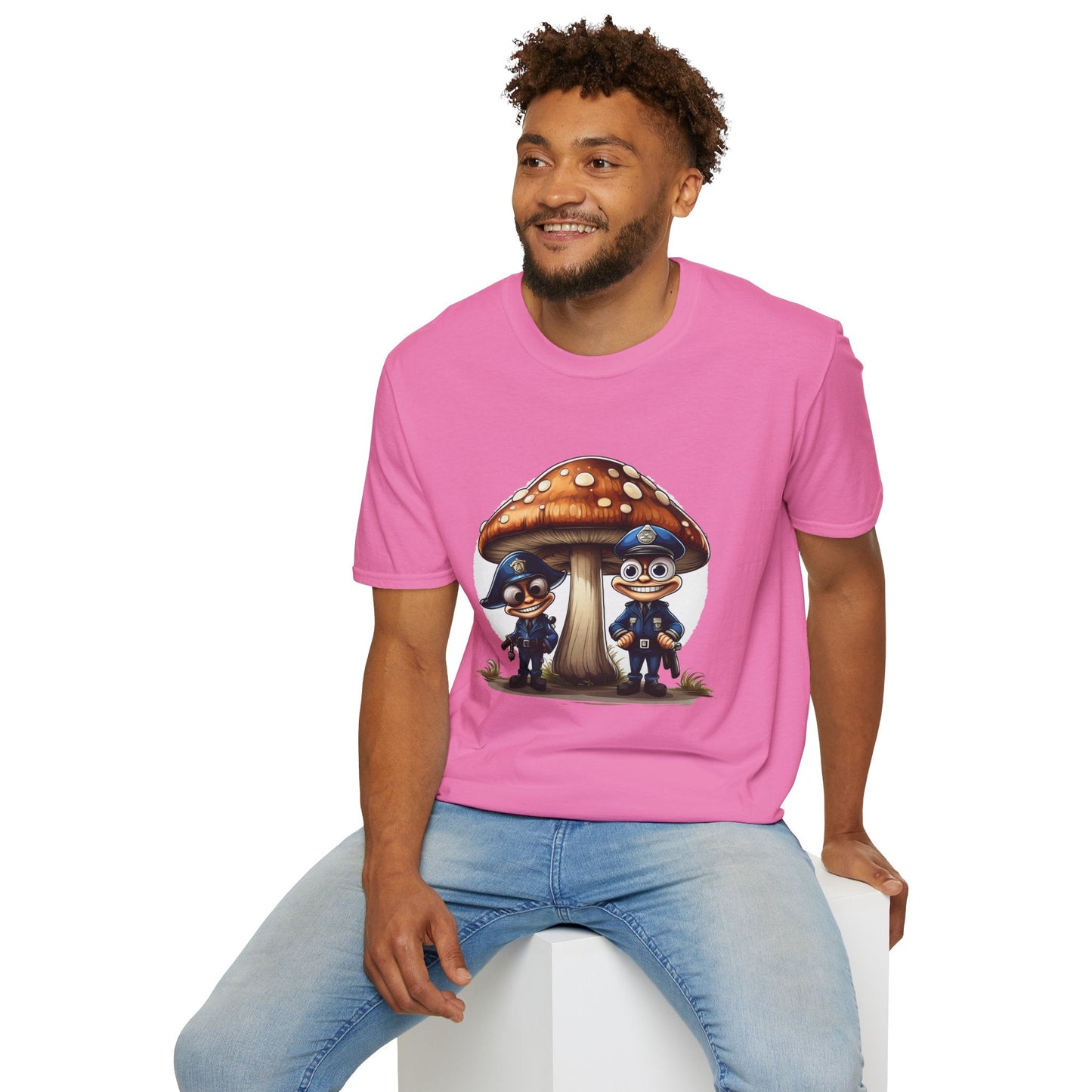 Mashroom Tee Shirt Unisex Funny Mashroom Design Shirt With Fungus Gildan Softstyle 64000