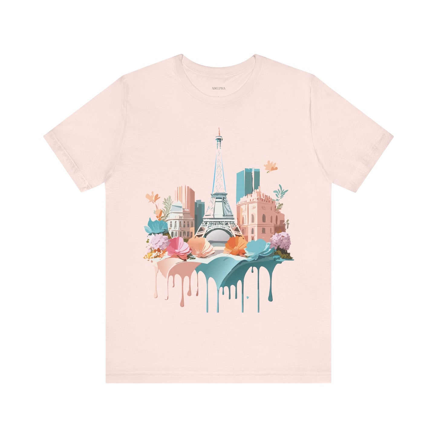 Paris Vintage Inspired Graphic Tee Unisex Short Sleeve Shirt Adelpha Artwork Studio
