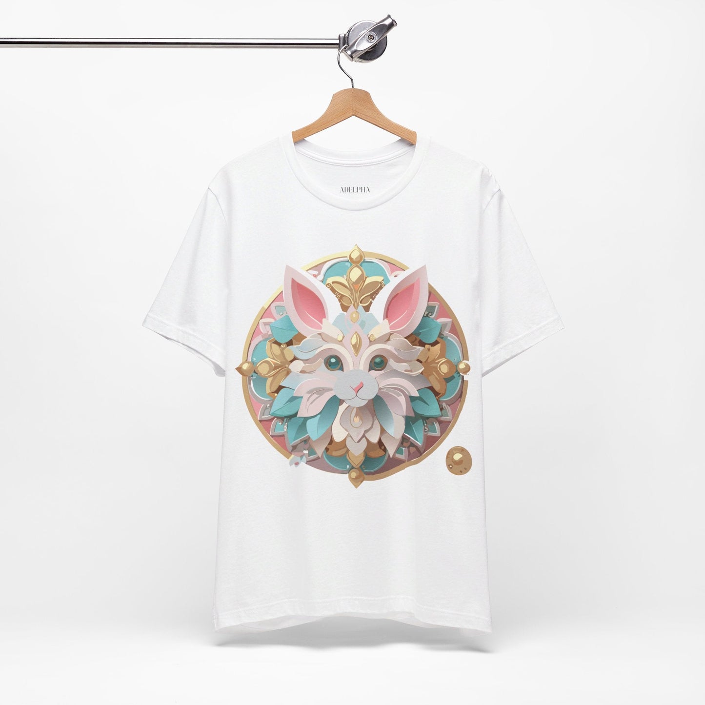 Medallion Graphic Unisex 100 Cotton Vintage Animal Medal Artwork Tee 88