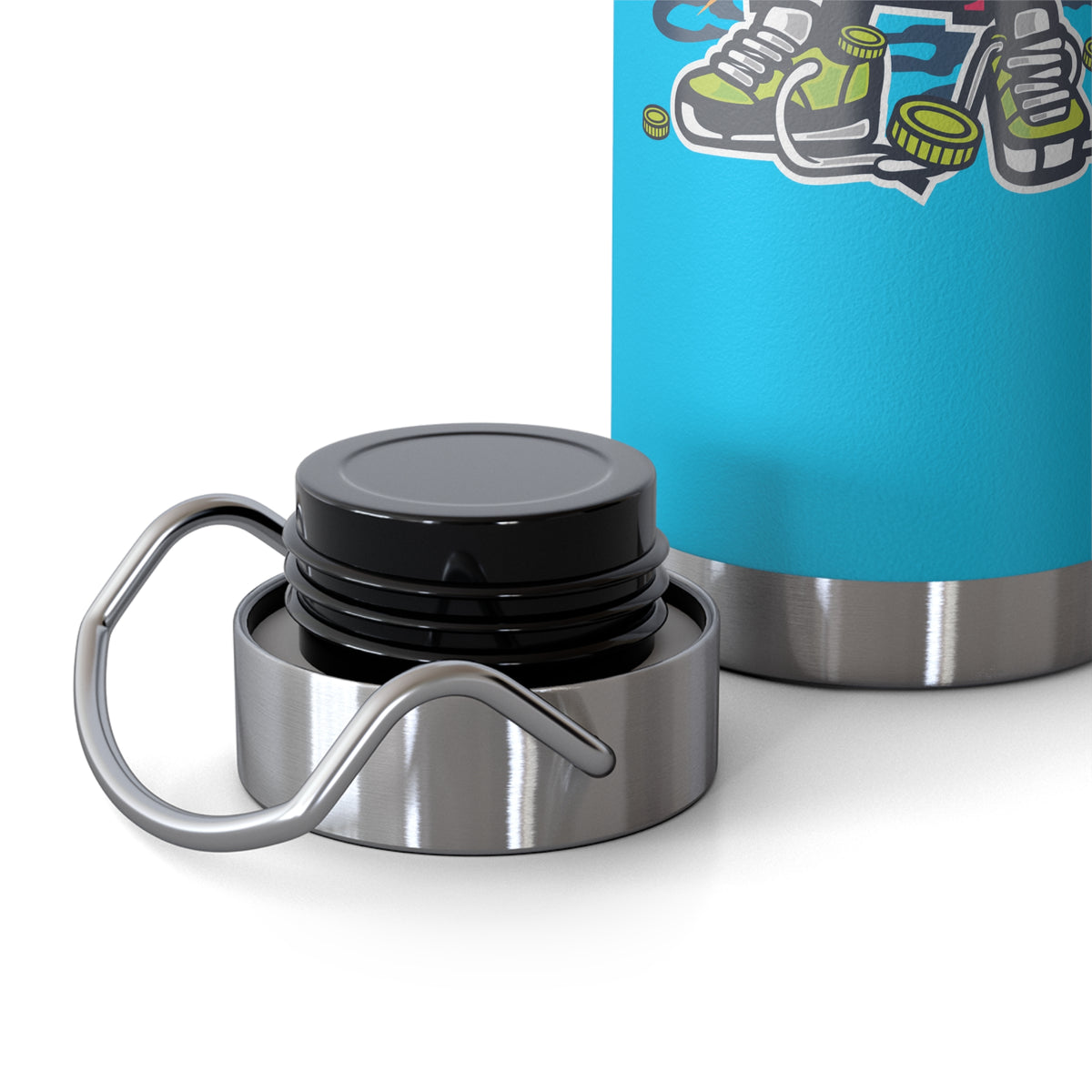 22oz Copper Insulated Water Bottle with Cartoon Design - CV2