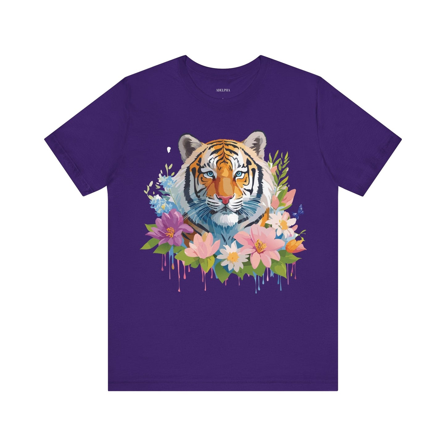 Tiger Graphic Tee Unisex Vintage Inspired Shirt By Adelpha Premium Short Sleeve Edition